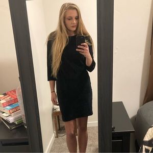 Vintage Black Velvet Dress